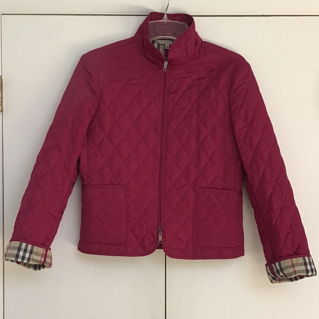 Burberry Women’s Sz L Diamond Quilted Jacket